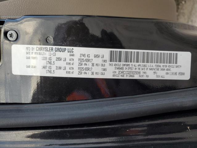 2C4RC1CG2ER229208 - 2014 CHRYSLER TOWN & COU TOURING L BLACK photo 14