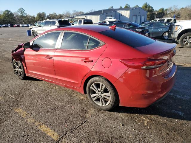 5NPD84LF8HH156643 - 2017 HYUNDAI ELANTRA SE RED photo 2