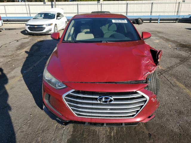 5NPD84LF8HH156643 - 2017 HYUNDAI ELANTRA SE RED photo 5