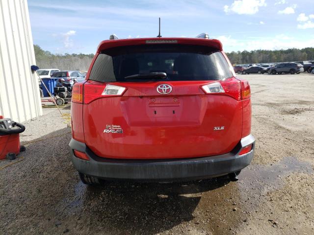 JTMWFREV8ED035161 - 2014 TOYOTA RAV4 XLE BURGUNDY photo 6