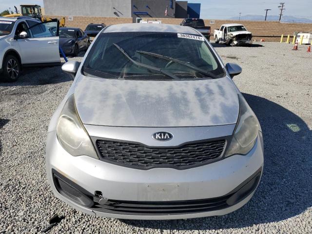 KNADM4A3XE6352235 - 2014 KIA RIO LX SILVER photo 5