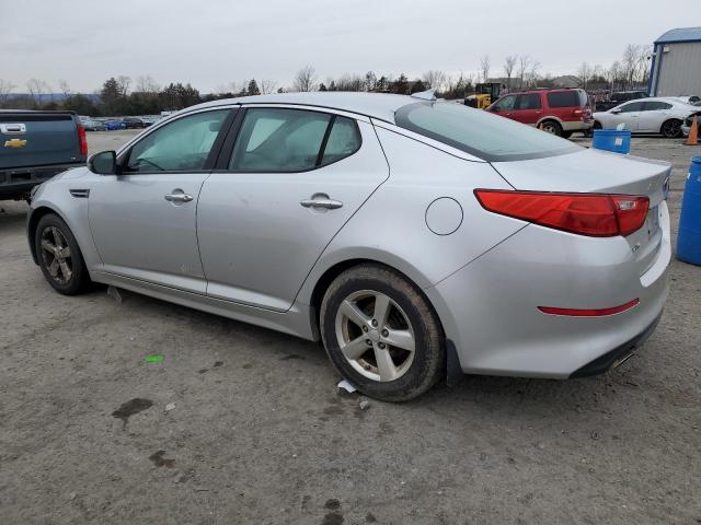 KNAGM4A75E5479349 - 2014 KIA OPTIMA LX SILVER photo 2