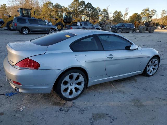 WBAEH13577CR53354 - 2007 BMW 650 I SILVER photo 3