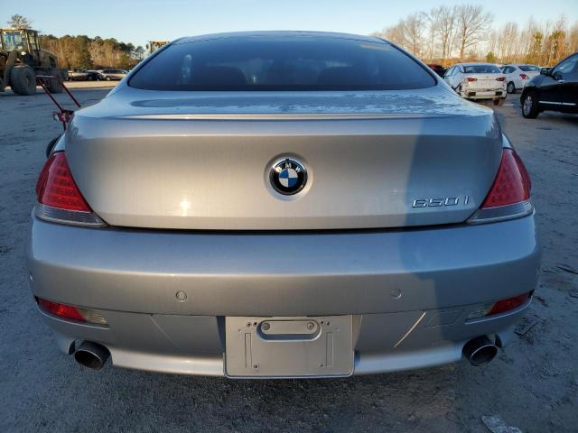 WBAEH13577CR53354 - 2007 BMW 650 I SILVER photo 6