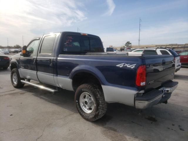 1FTNW21P64ED44582 - 2004 FORD F250 SUPER DUTY BLUE photo 2