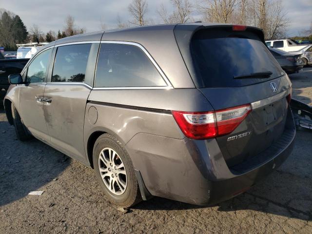 5FNRL5H60DB010488 - 2013 HONDA ODYSSEY EXL GRAY photo 2