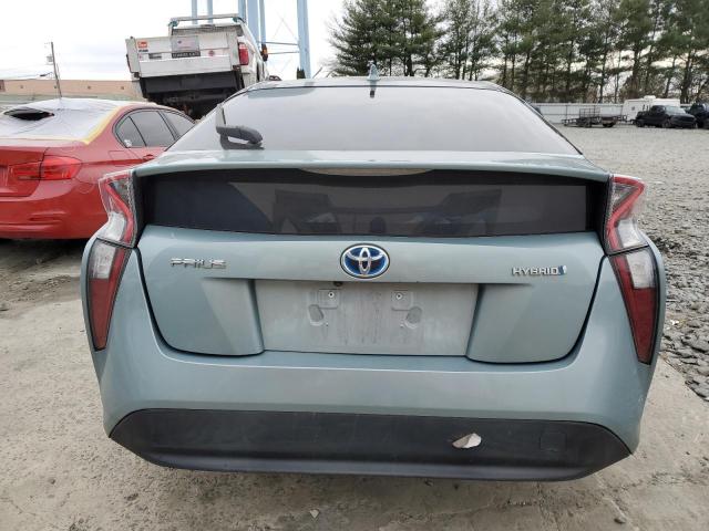 JTDKBRFU9G3001349 - 2016 TOYOTA PRIUS TEAL photo 6