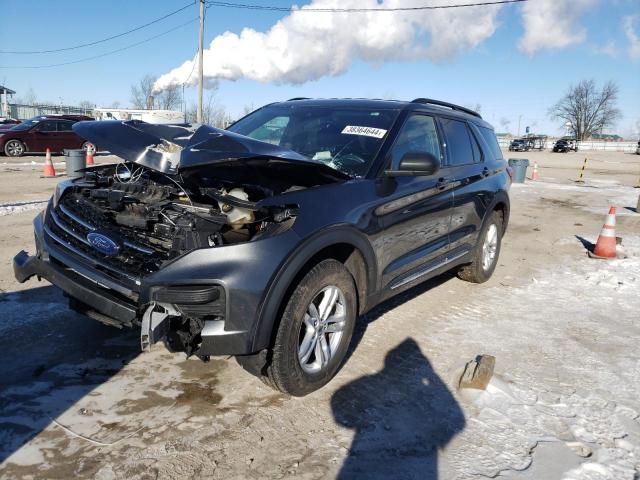 1FMSK8DH0LGB09888 - 2020 FORD EXPLORER XLT GRAY photo 1