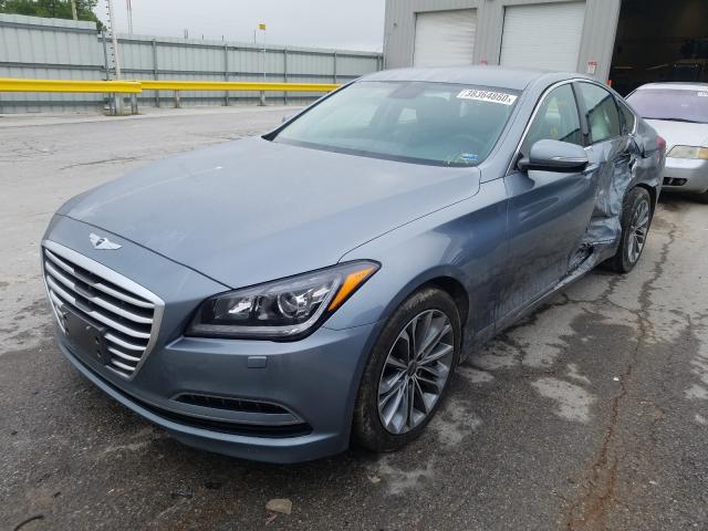 KMHGN4JE4FU099744 - 2015 HYUNDAI GENESIS 3.8L GRAY photo 2