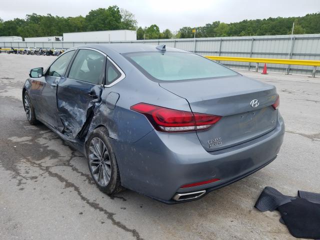 KMHGN4JE4FU099744 - 2015 HYUNDAI GENESIS 3.8L GRAY photo 3