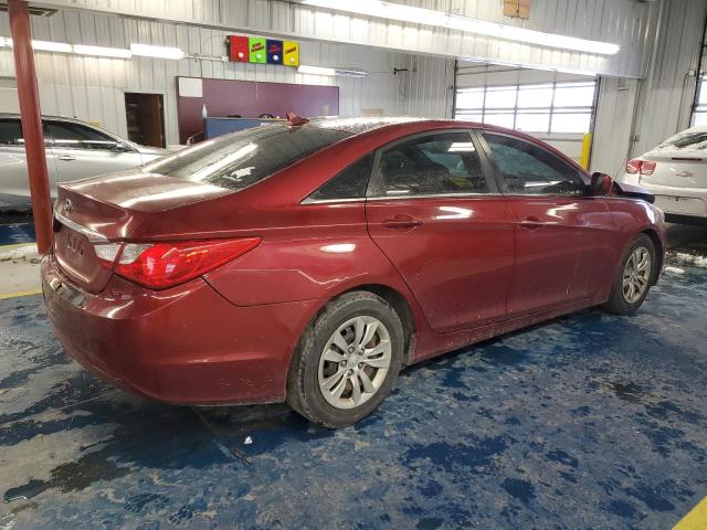 5NPEB4ACXBH201832 - 2011 HYUNDAI SONATA GLS RED photo 3