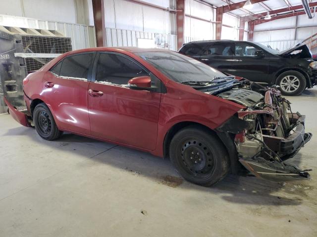 5YFBURHE7HP585050 - 2017 TOYOTA COROLLA L RED photo 4