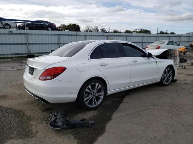 55SWF4JB9JU281863 - 2018 MERCEDES-BENZ C 300 WHITE photo 3