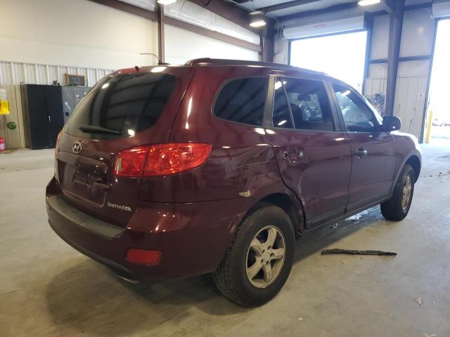 5NMSG13D87H059252 - 2007 HYUNDAI SANTA FE GLS BURGUNDY photo 3