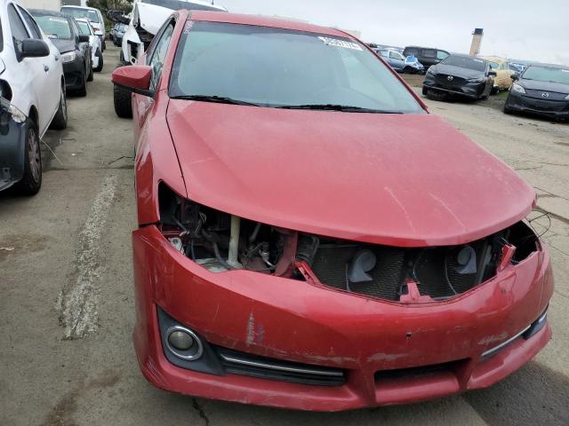 4T1BF1FKXDU640183 - 2013 TOYOTA CAMRY L RED photo 5