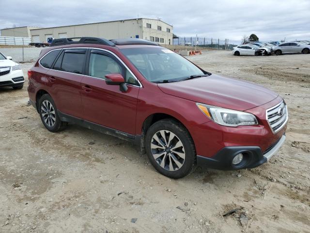 4S4BSBLC2F3275909 - 2015 SUBARU OUTBACK 2.5I LIMITED BURGUNDY photo 4