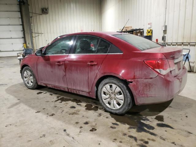 1G1PF5SC4C7397475 - 2012 CHEVROLET CRUZE LT RED photo 2