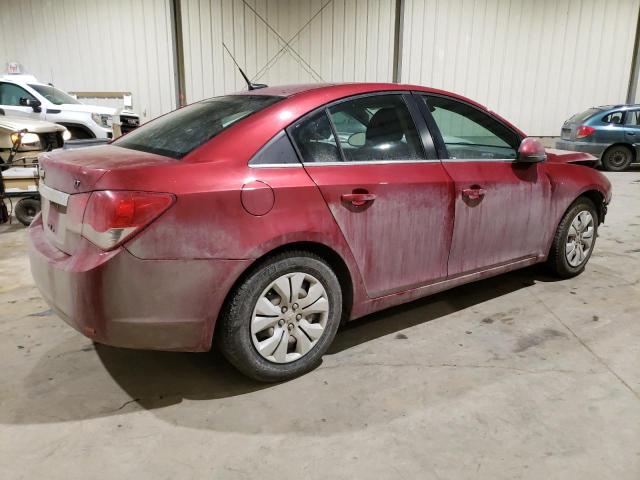 1G1PF5SC4C7397475 - 2012 CHEVROLET CRUZE LT RED photo 3