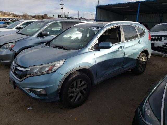 2HKRM4H76FH646076 - 2015 HONDA CR-V EXL BLUE photo 1