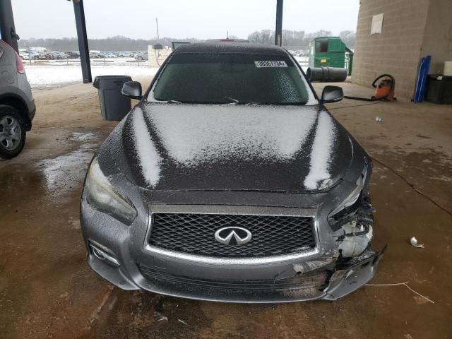 JN1BV7AP6EM680049 - 2014 INFINITI Q50 BASE GRAY photo 5