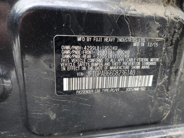 JF1GPAB66G8236140 - 2016 SUBARU IMPREZA PREMIUM GRAY photo 12