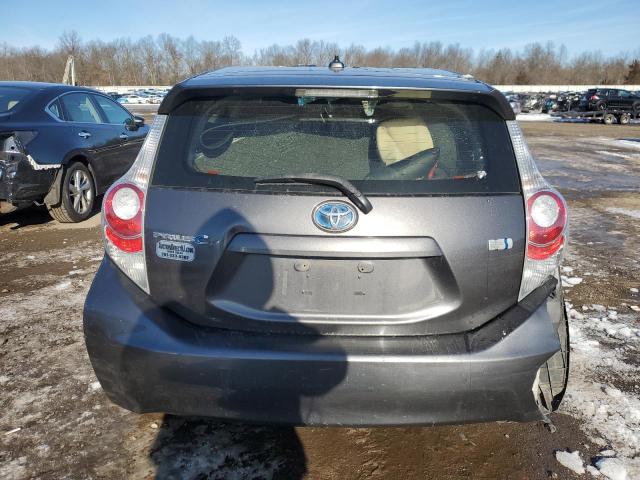 JTDKDTB3XC1007140 - 2012 TOYOTA PRIUS C GRAY photo 6