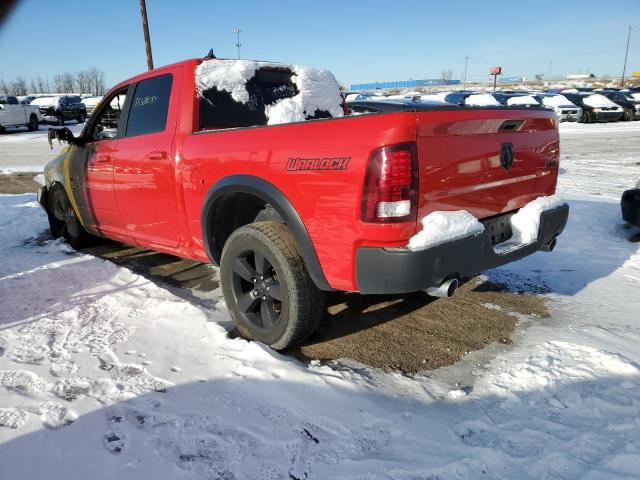 1C6RR7LT7KS730272 - 2019 RAM 1500 CLASS SLT RED photo 2