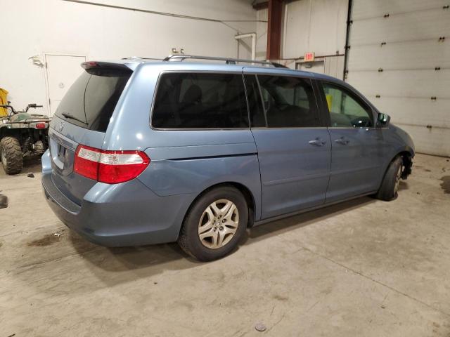 5FNRL38716B041264 - 2006 HONDA ODYSSEY EXL BLUE photo 3