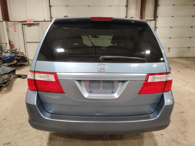 5FNRL38716B041264 - 2006 HONDA ODYSSEY EXL BLUE photo 6