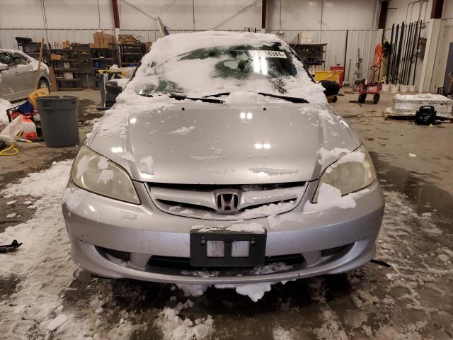 2HGES15515H543601 - 2005 HONDA CIVIC LX SILVER photo 5