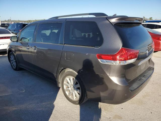 5TDYK3DC8BS051281 - 2011 TOYOTA SIENNA XLE GRAY photo 2