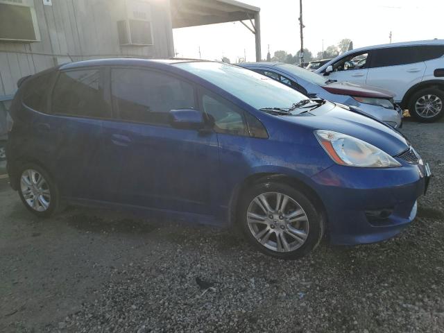 JHMGE8H58BC015246 - 2011 HONDA FIT SPORT BLUE photo 4