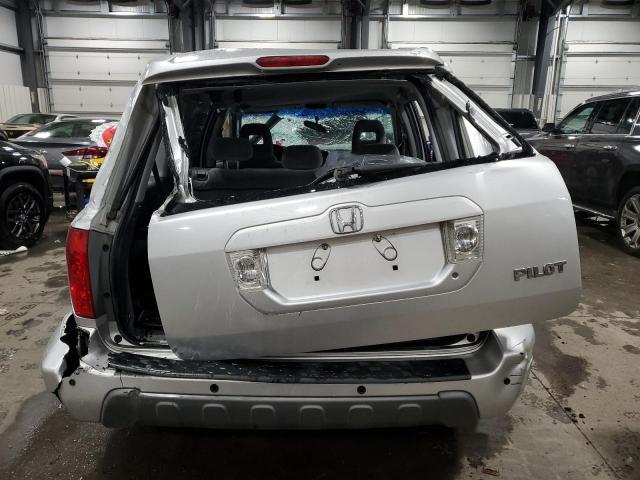 2HKYF18405H514973 - 2005 HONDA PILOT EX SILVER photo 6