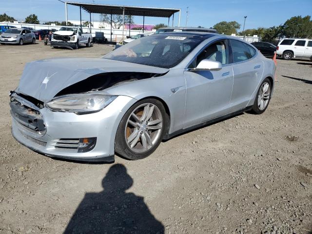 5YJSA1H16EFP50620 - 2014 TESLA MODEL S ვერცხლისფერი ფოტო 1