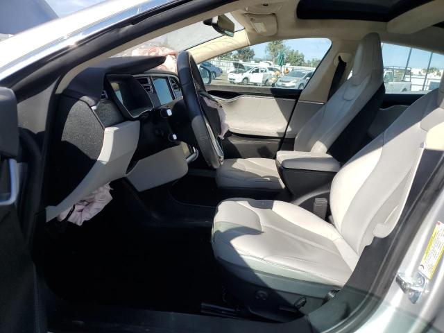 5YJSA1H16EFP50620 - 2014 TESLA MODEL S ვერცხლისფერი ფოტო 7