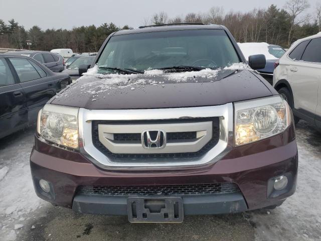 5FNYF4H67BB087417 - 2011 HONDA PILOT EXL BURGUNDY photo 5