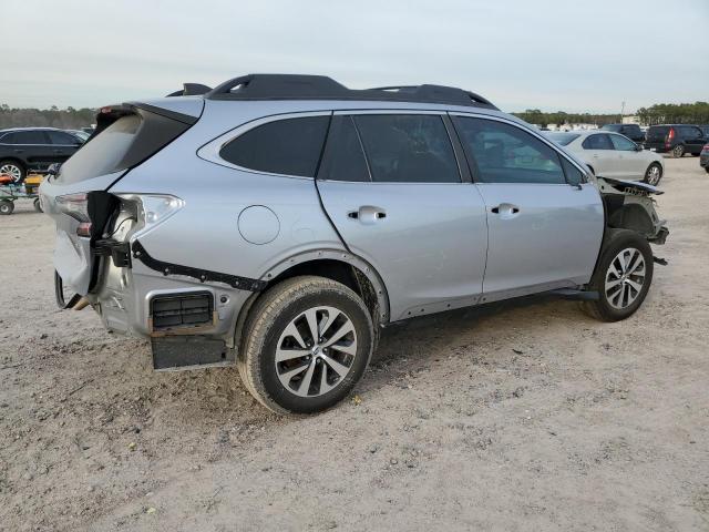 4S4BTAAC9M3158934 - 2021 SUBARU OUTBACK SILVER photo 3