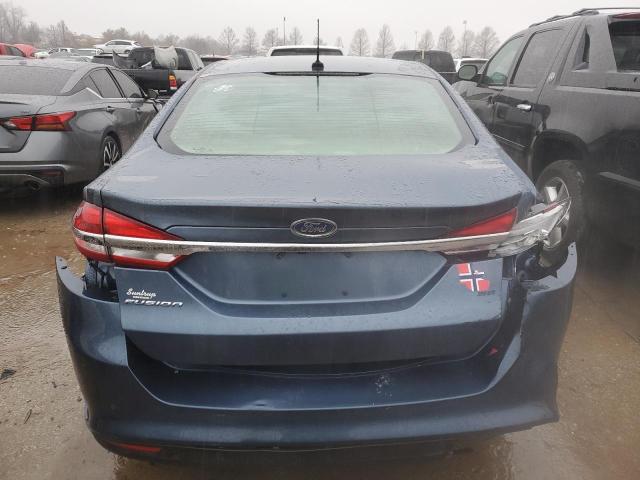 3FA6P0H71JR156157 - 2018 FORD FUSION SE BLUE photo 6