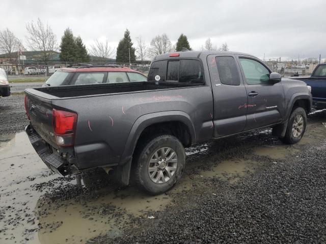 5TFSZ5AN9JX151921 - 2018 TOYOTA TACOMA ACCESS CAB ნაცრისფერი ფოტო 3