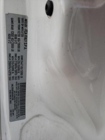 ZFBHRFABXK6M14451 - 2019 RAM PROMASTER WHITE photo 12