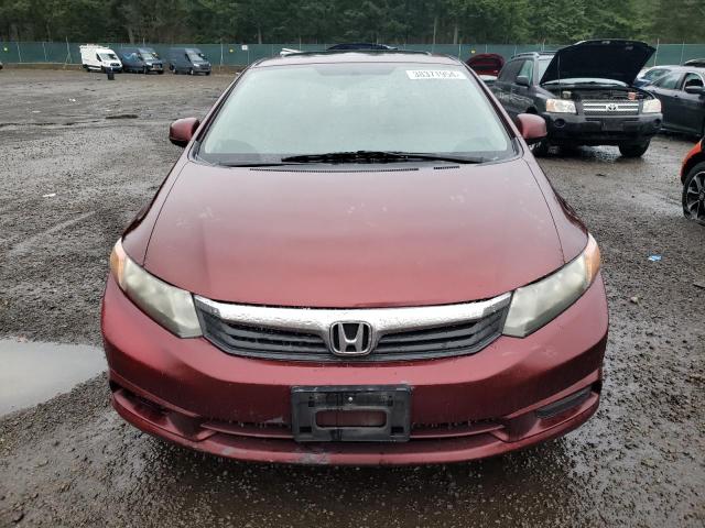 19XFB2F98CE050632 - 2012 HONDA CIVIC EXL მუქწითელი ფოტო 5