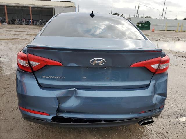 5NPE24AF6HH475841 - 2017 HYUNDAI SONATA SE BLUE photo 6