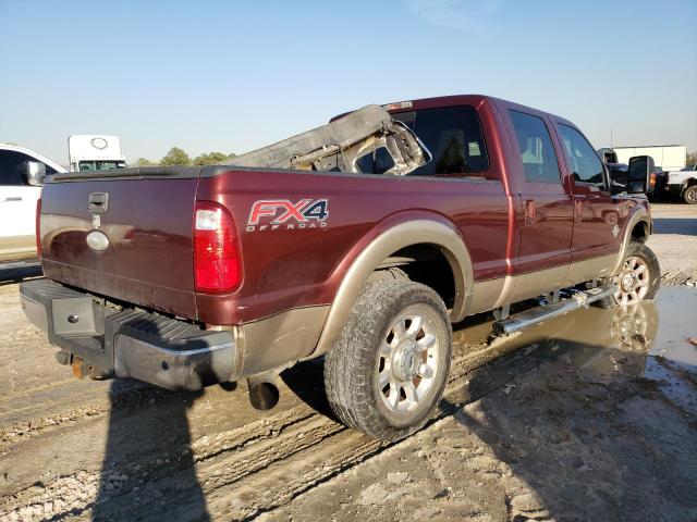 1FT7W2BT7CEB29067 - 2012 FORD F250 SUPER RED photo 3
