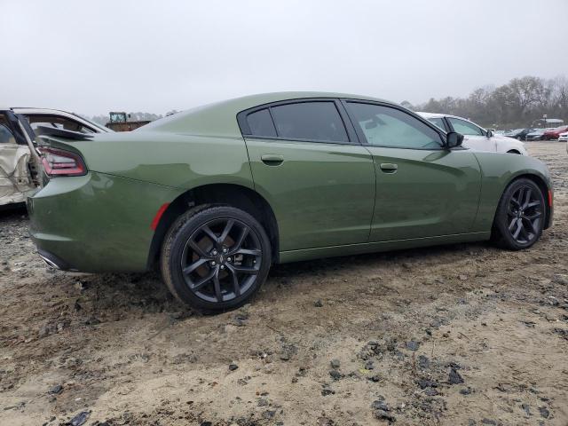 2C3CDXBG7NH187460 - 2022 DODGE CHARGER SXT GREEN photo 3