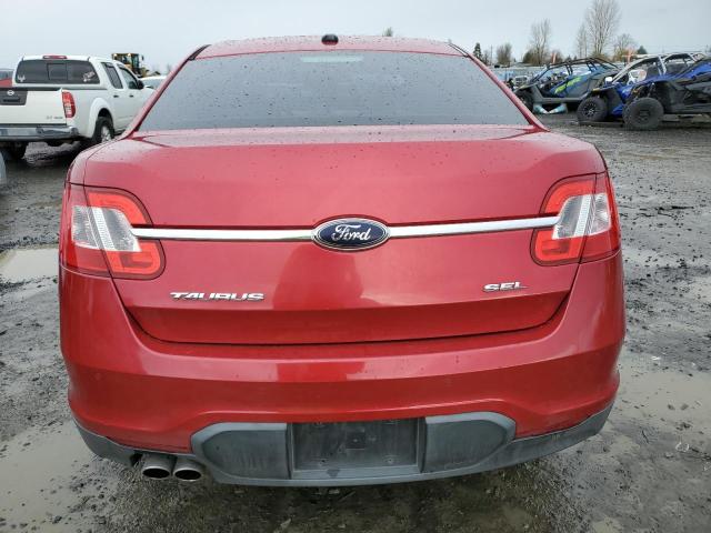 1FAHP2EW0AG120094 - 2010 FORD TAURUS SEL RED photo 6