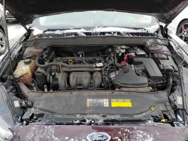 3FA6P0H76DR110117 - 2013 FORD FUSION SE MAROON photo 11