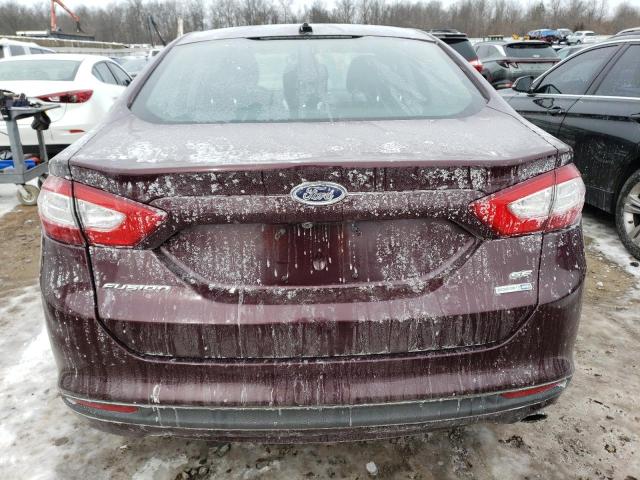 3FA6P0H76DR110117 - 2013 FORD FUSION SE MAROON photo 6