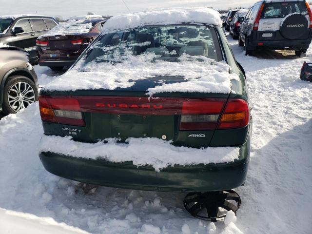 4S3BE635927213446 - 2002 SUBARU LEGACY L GREEN photo 6