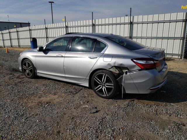 1HGCR3F93HA037593 - 2017 HONDA ACCORD TOURING SILVER photo 2