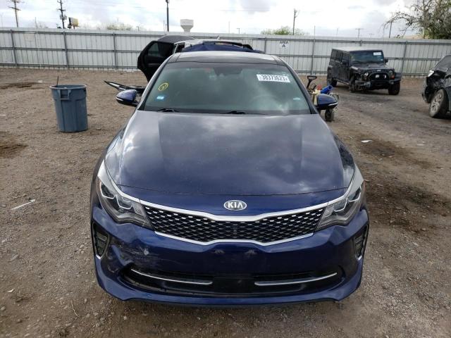 5XXGV4L25JG219895 - 2018 KIA OPTIMA SXL BLUE photo 5